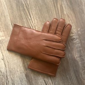 Vintage Wells Lamont Corp rabbit fur lined driving gloves